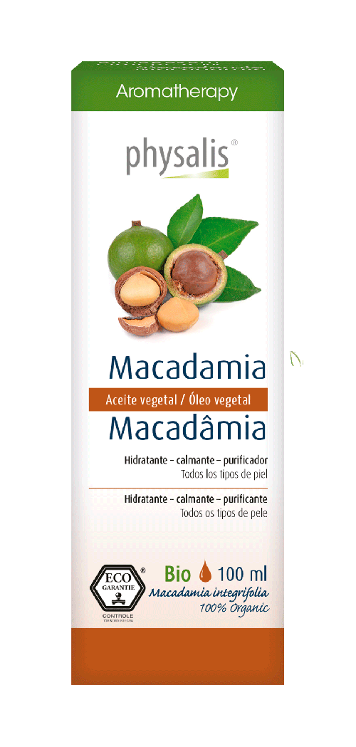 Óleo Essencial Macadamia 100ml - Physalis - Crisdietética