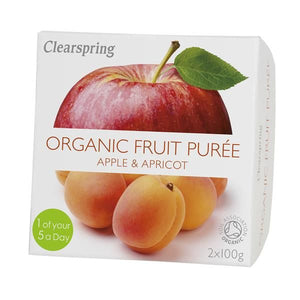 Purée de pomme et abricot bio 200g - ClearSpring - Crisdietética