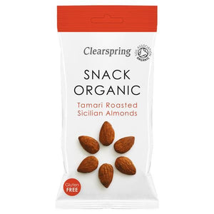 Toasted Almond Snack and Tamari 30g - ClearSpring - Crisdietética