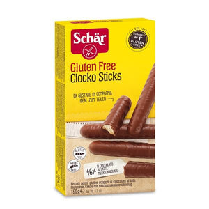 Sticks Biscoitos Cobertos com Chocolate 150g - Schar - Crisdietética