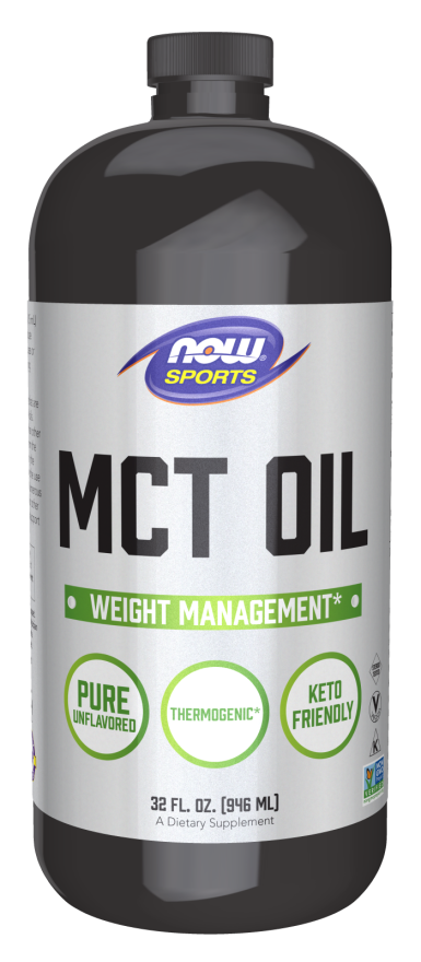 MCT Oil 100PCT 946ml -Now Sports - Crisdietética