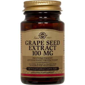 Traubenkernextrakt 100 mg 30 Gemüsekapseln - Solgar - Crisdietética