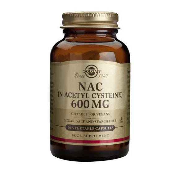 NAC 600mg 60 Cápsulas - Solgar - Crisdietética