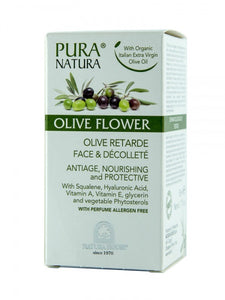 Creme de Azeite Anti-Rugas Olive Flower 50 ml - Pura Natura - Crisdietética