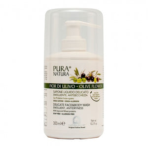 Olivenblüten-Flüssigseife 300 ml - Pura Natura - Crisdietética