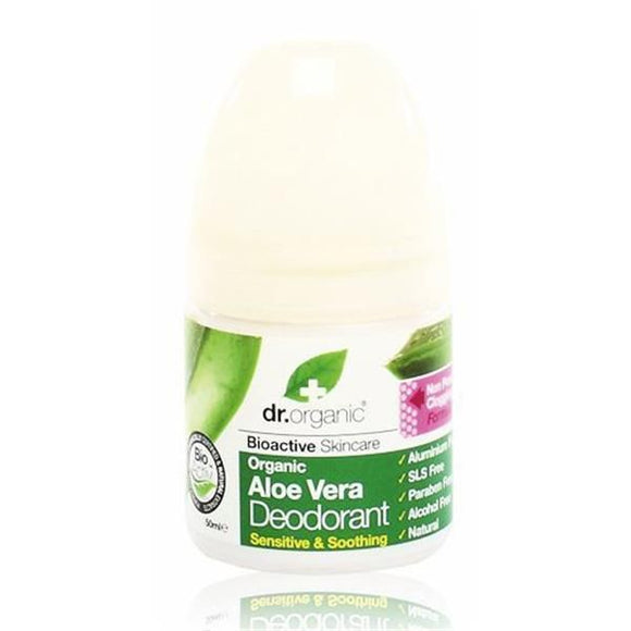 Desodorizante Aloé Vera 50ml - Dr.Organic - Crisdietética