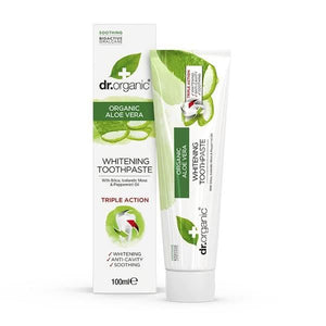 Toothpaste with Aloe Vera 100ml - Dr.Organic - Crisdietética