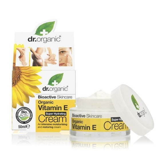 Creme Hidratante com Vitamina E 50ml - Dr.Organic - Crisdietética