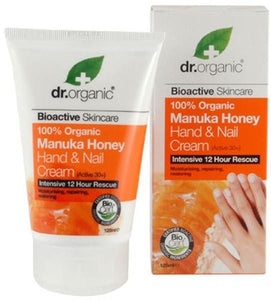 Manuka Honey Hand and Nail Cream 125ml - Dr.Organic - Crisdietética