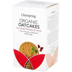 Oat Crackers with Tomato and Herbs 200g - ClearSpring - Crisdietética