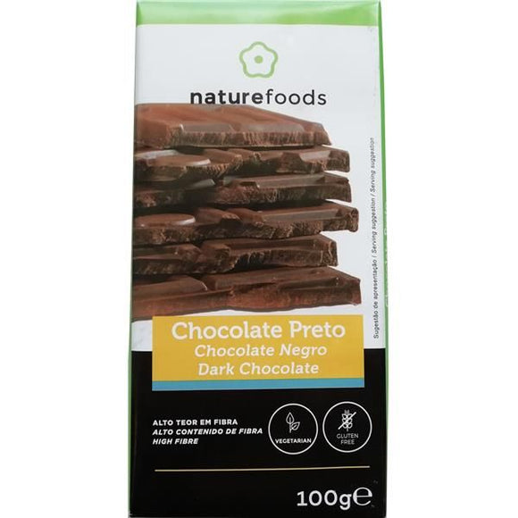Chocolate Preto Sem Glúten 100g - Naturefoods - Crisdietética