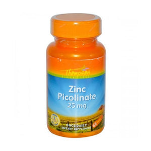 Zinc Picolinate 25mg 60 Comprimidos - Thompson - Crisdietética