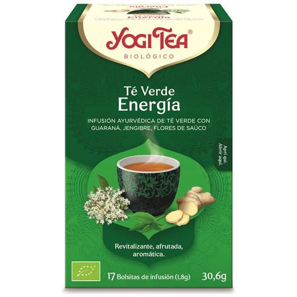 Chá Verde Energia 17 Saquetas - Yogi Tea - Crisdietética