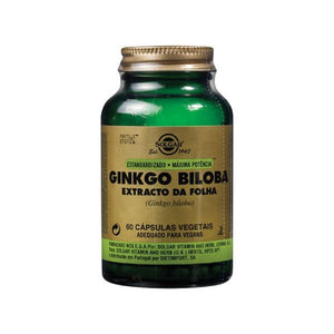 SFP Ginkgo Biloba Leaf Extract 60 Capsules - Solgar - Crisdietética
