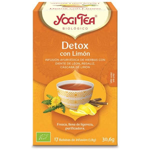 Infusão Detox Limão 17 Saquetas - Yogi Tea - Crisdietética