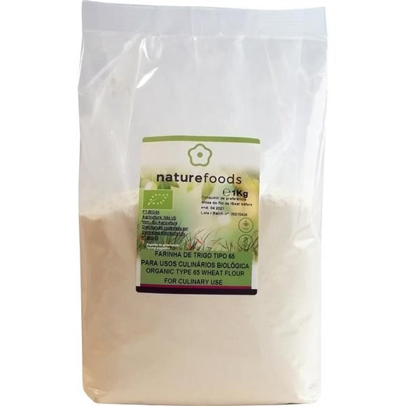Farinha de Trigo Branca T65 Biológico 1kg - Naturefoods - Crisdietética