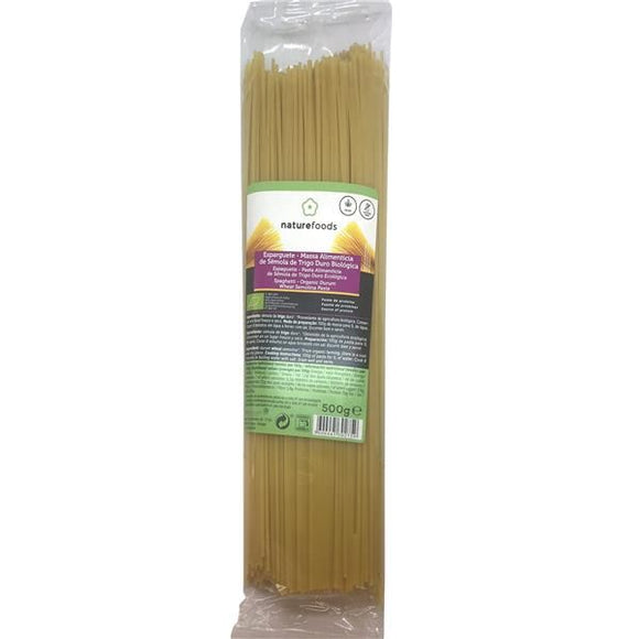 Spaghetti de Trigo Biológico 500g - Naturefoods - Crisdietética