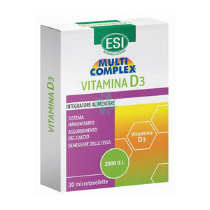 Multicomplex Vitamin D3 2000 IU 30 Tablets - ESI - Crisdietética