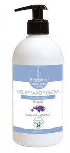Gel Banho Relaxante Bio Alfazema/Verbena 500ml - Biocenter - Crisdietética