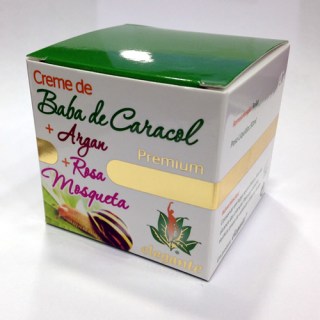 Creme Baba de Caracol + Argan + Rosa Mosqueta 50ml - Elegante - Crisdietética