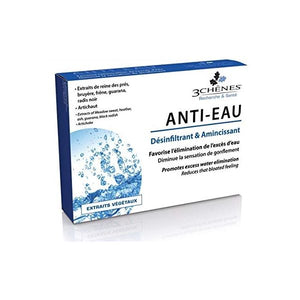 Anti-Eau 30 Comprimés - 3 Chênes - Crisdietética