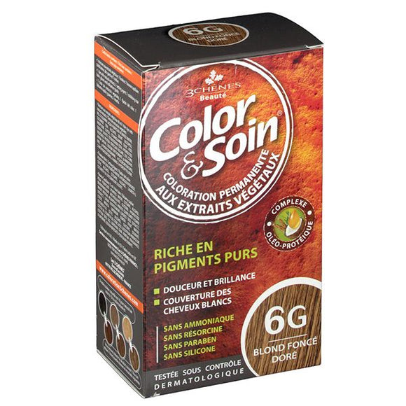 Color & Soin 6G - Louro Escuro Dourado 135ml - Crisdietética