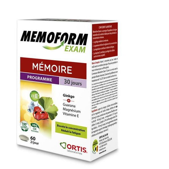 Memoform Exam 60 Comprimidos - Ortis - Crisdietética
