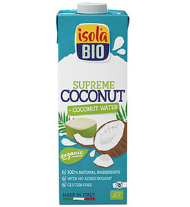 Coco suprême, lait de coco + eau de coco 1L - Isola Bio - Crisdietética