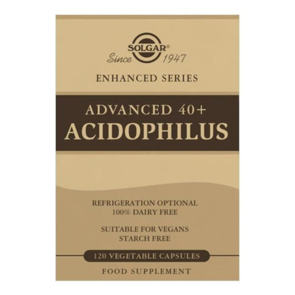 Advanced 40+ Acidophilus 120 Veg Cápsulas - Solgar - Crisdietética