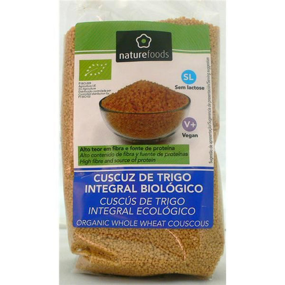 Cuscuz de Trigo Integral Biológico 500g - Naturefoods - Crisdietética
