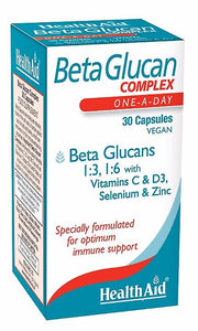 Complejo Beta-Glucano 30 Cápsulas - Healthaid - Crisdietética