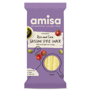 Organic Corn and Rice Rusks 120g - Amisa - Crisdietética