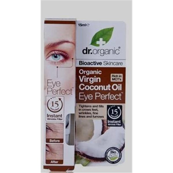 Serum para os Olhos de Óleo de Coco 15ml - Dr.Organic - Crisdietética