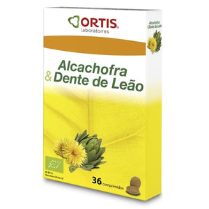 Artichaut et Pissenlit Bio 36 Comprimés - Ortis - Crisdietética