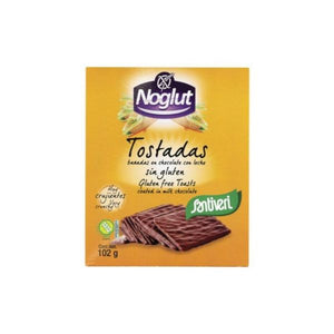 Tostadas De Arroz Noglut Y Maíz Cubiertas De Chocolate Con Leche 102g - Santiveri - Chrysdietética