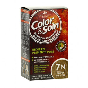 Farbe & Soin 7N - Haselnussblond 135ml - Crisdietética