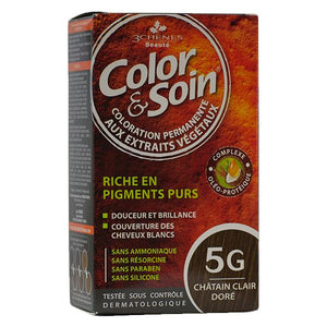 Color＆Soin 5G-浅棕色金色135ml-Crisdietética