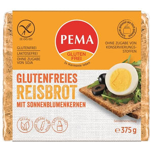 German Bread Rice and Sunflower Seeds 375g - Pema - Crisdietética