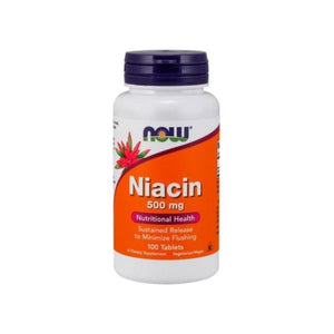 Niacin 500mg 100 tablets - Now - Crisdietética