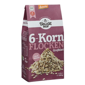 Flakes 6 Whole Cereals 500g - Bauck Hof - Crisdietética