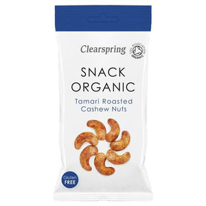 Toasted Cashew Snack and Tamari 30g - ClearSpring - Crisdietética