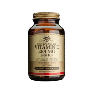 Vitamina E 400Ui 268Mg 100 Capsule Vegetali - Solgar - Crisdietética