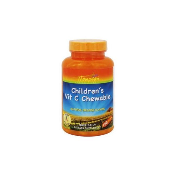 Children´s Vitamina C Chewable 100 Pastilhas - Thompson - Crisdietética