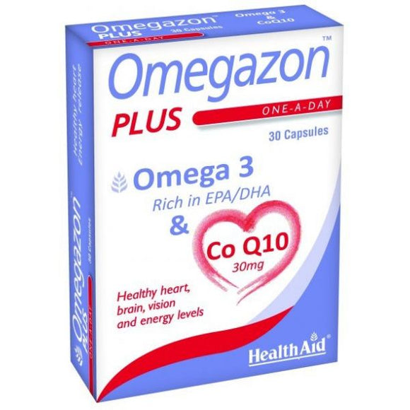 Omegazon Plus c / CoQ10 30 Cápsulas - Health Aid - Crisdietética