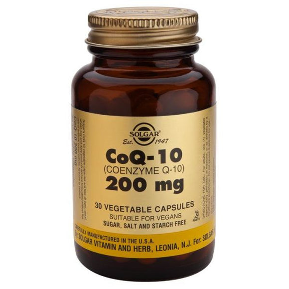 Coenzima COQ-10 200mg 30 Cápsulas - Solgar - Crisdietética