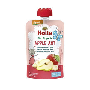 水果泥苹果蚂蚁生物6M 100克-Holle-Crisdietética
