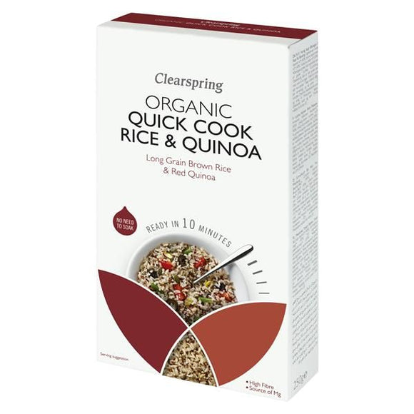 Quick Cook Mistura de Arroz e Quinoa Biológico 250g - ClearSpring - Crisdietética