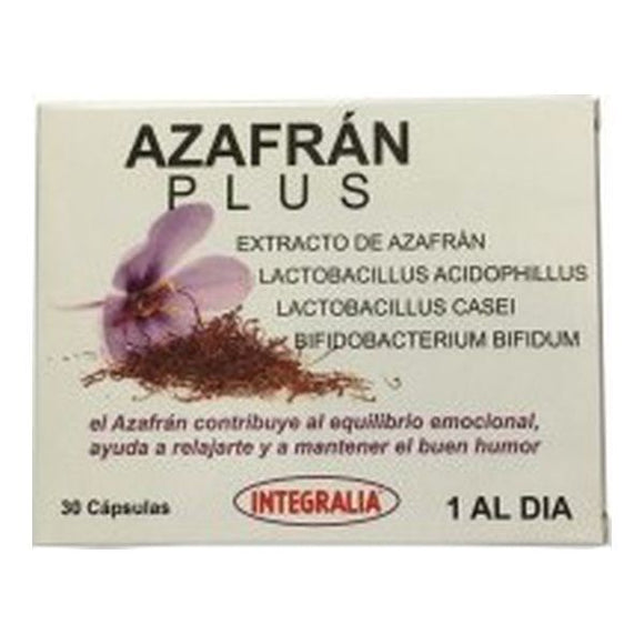 Azafran Plus 30 Capsulas - Integralia - Crisdietética