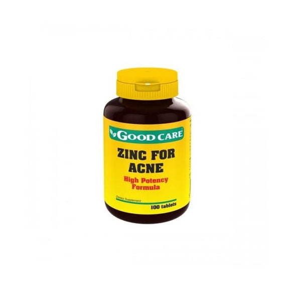 Zinco para Acne 100 Comprimidos - Good Care - Crisdietética