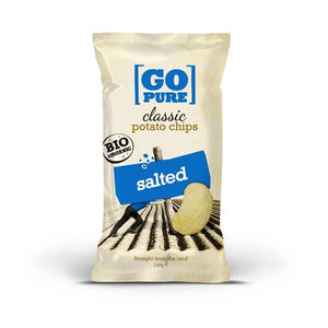 Kartoffelchips mit Salz 125g - Go Pure - Crisdietética